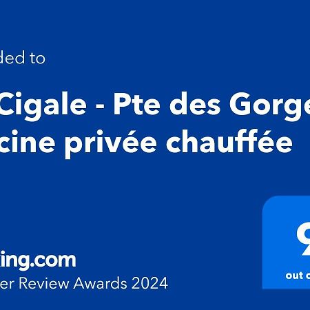 La Cigale - Pte Des Gorges - Piscine Privee Chauffee Villa วัลลงปงต์ดาร์ก ภายนอก รูปภาพ